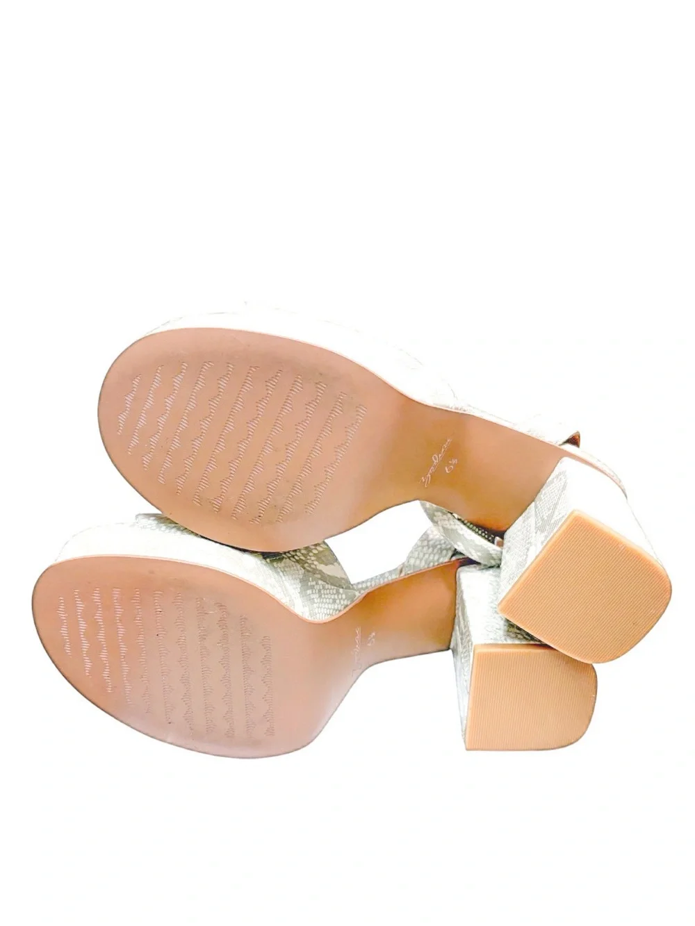 Zodiac Priya Platform Heeled Birch Snake Sandals